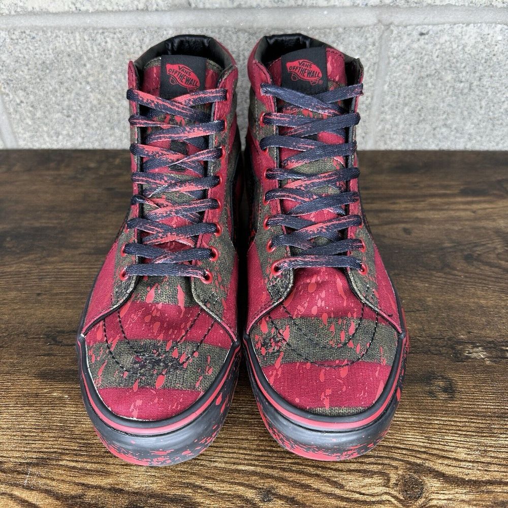 Vans X A Nightmare on Elm Street Freddy Krueger Bloody Shoes Men's 11 - Picture 5 of 11